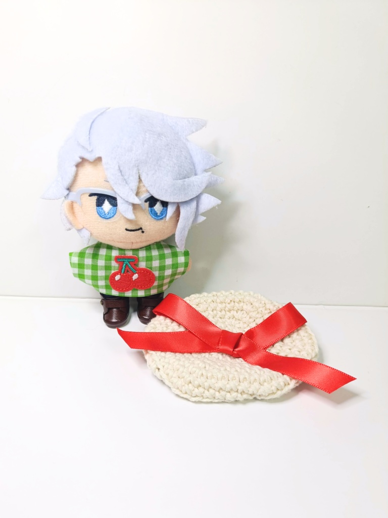 ぬい服10cm シンプルメロンソーダセット(ベレー&トップス)