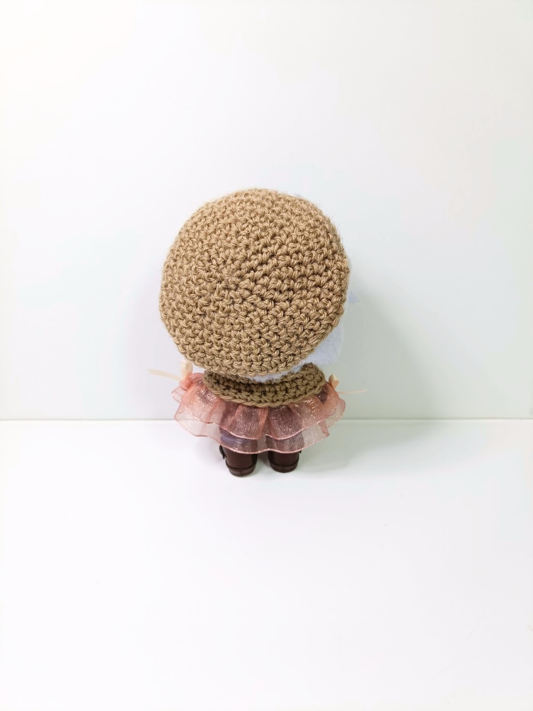 10cmぬい服 ピンクフリルケープ&ベレーセット