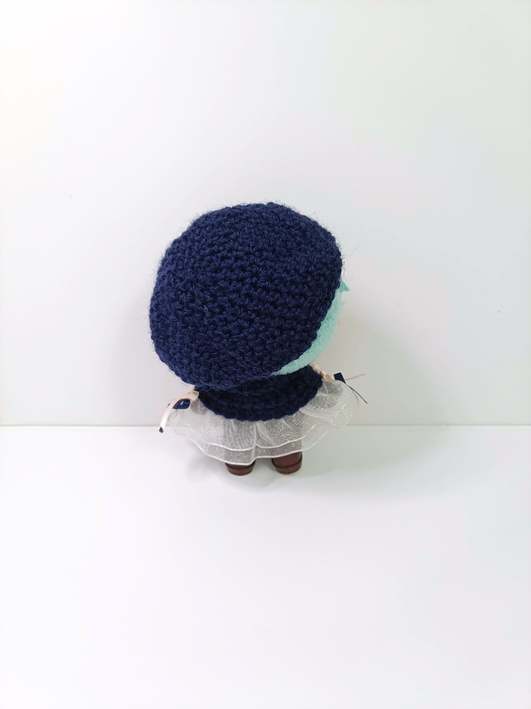 10cmぬい服 ダブルリボンケープ&ベレーセット