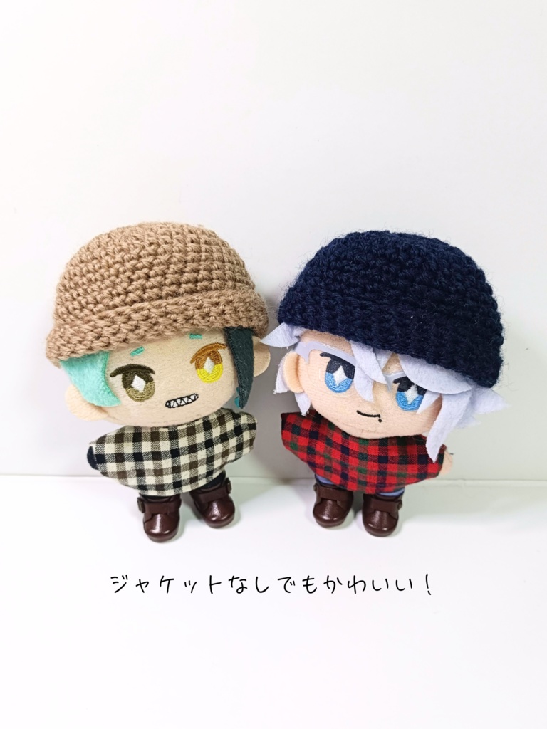 10cmぬい服 ニット帽&チェックコーデセット~part2~