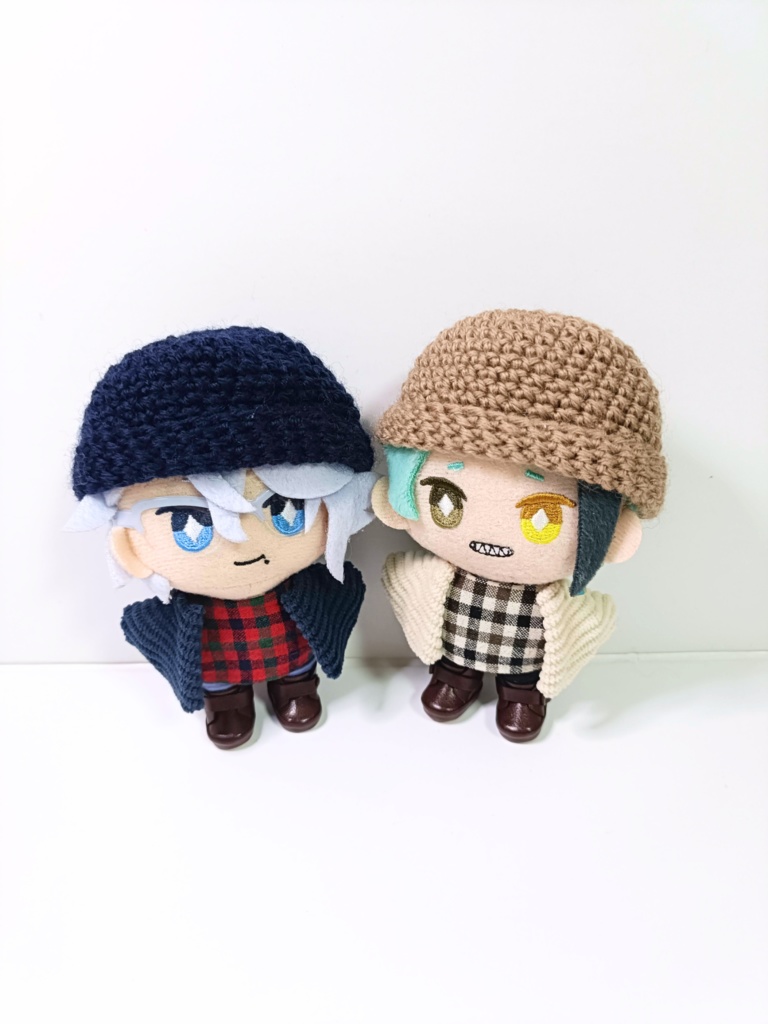 10cmぬい服 ニット帽&チェックコーデセット~part2~