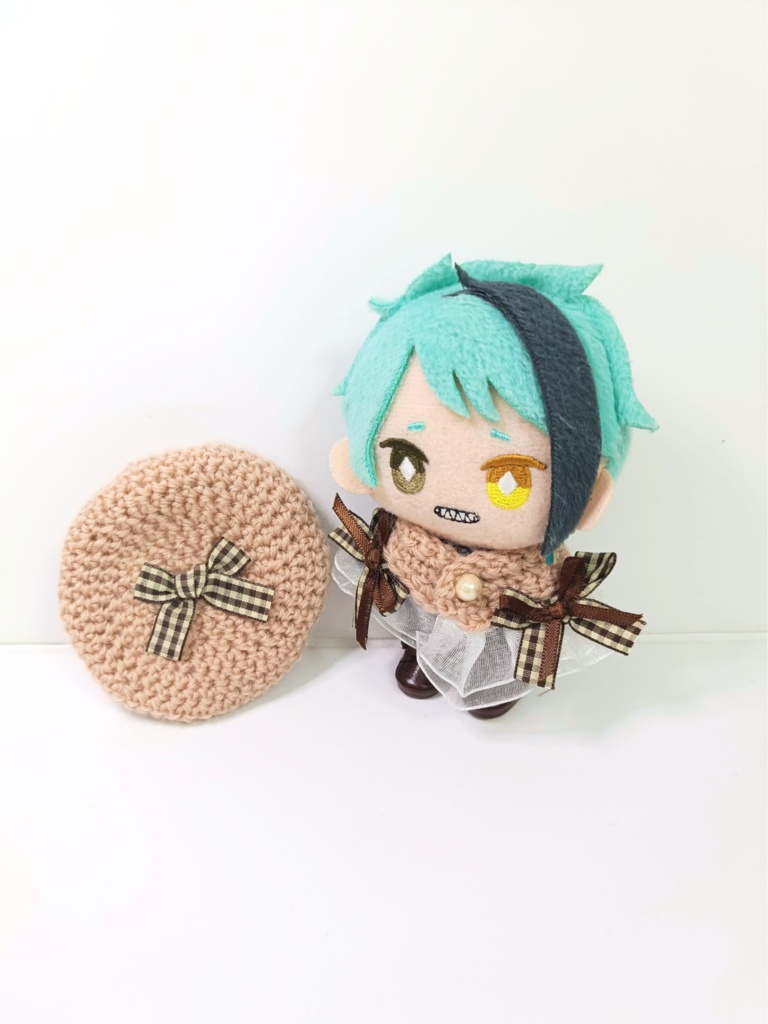 10cmぬい服 ダブルリボンケープ&ベレーセット~part2~