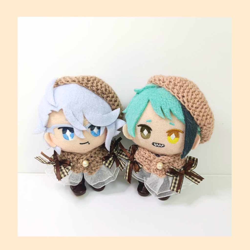 10cmぬい服 ダブルリボンケープ&ベレーセット~part2~
