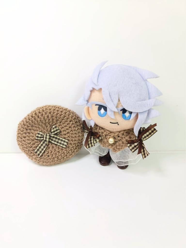 10cmぬい服 ダブルリボンケープ&ベレーセット~part2~