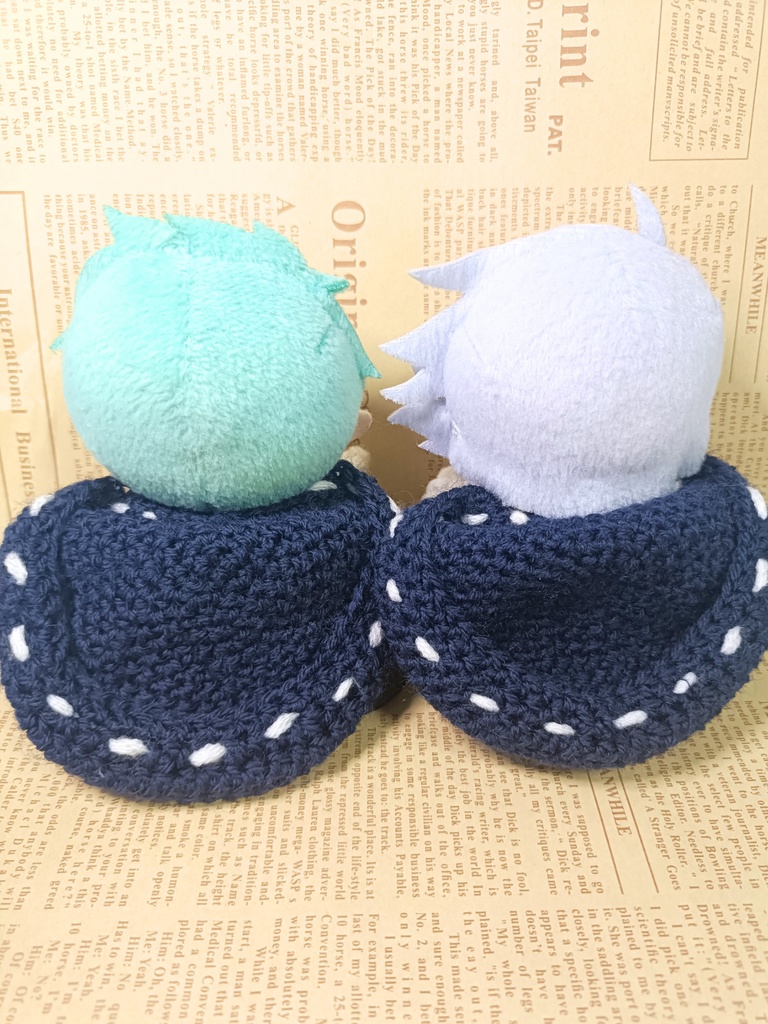 10cmぬい服 ふりふりフードケープ/ネイビー