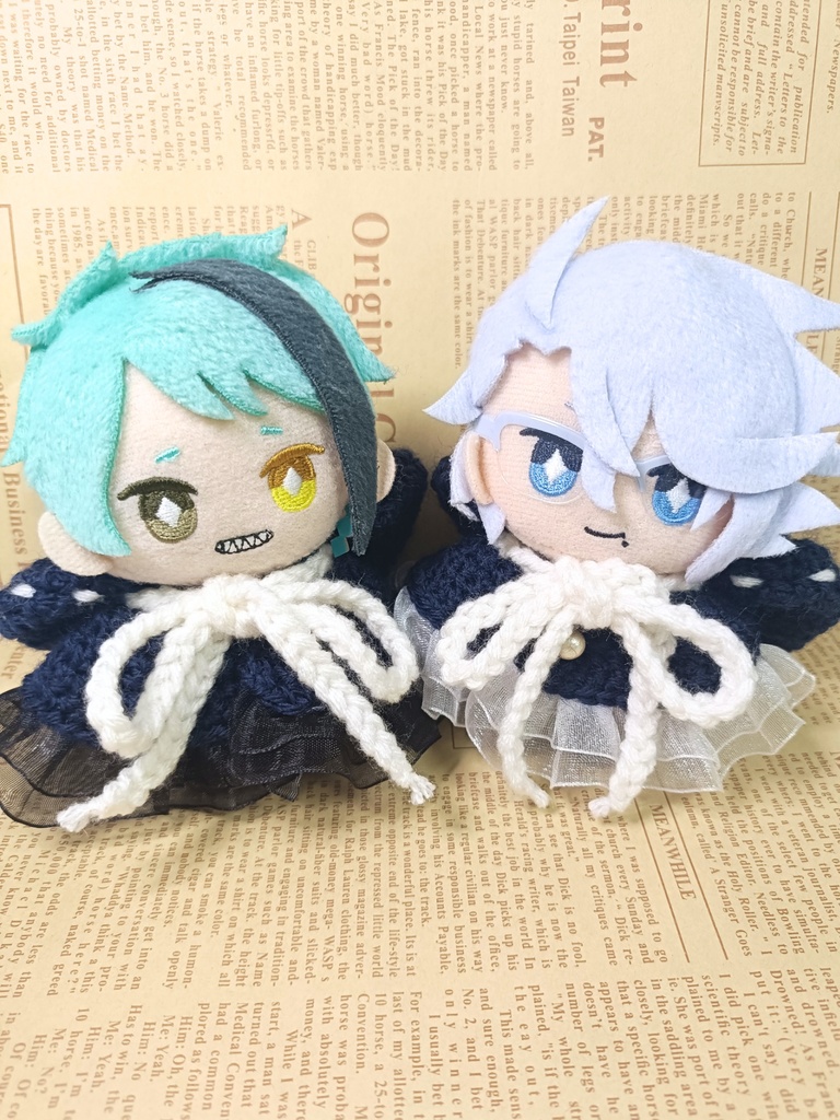 10cmぬい服 ふりふりフードケープ/ネイビー