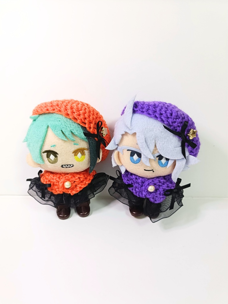 10cmぬい服 ハロウィンケープ&ベレーセット