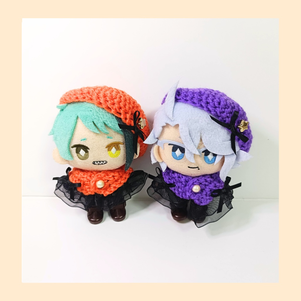 10cmぬい服 ハロウィンケープ＆ベレーセット
