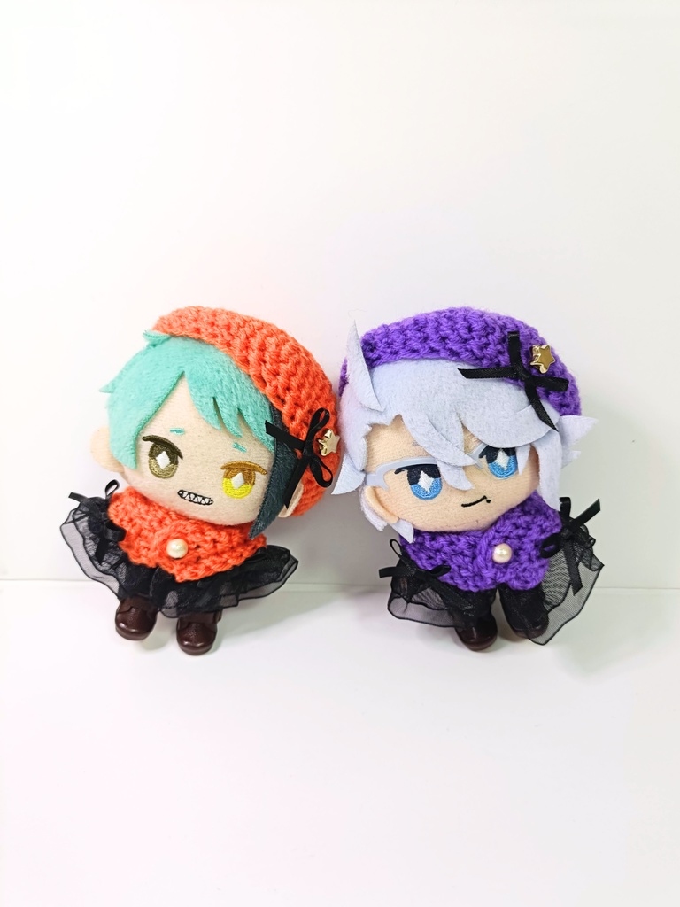 10cmぬい服 ハロウィンケープ&ベレーセット