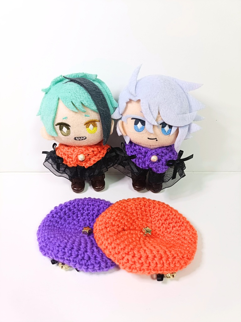 10cmぬい服 ハロウィンケープ&ベレーセット