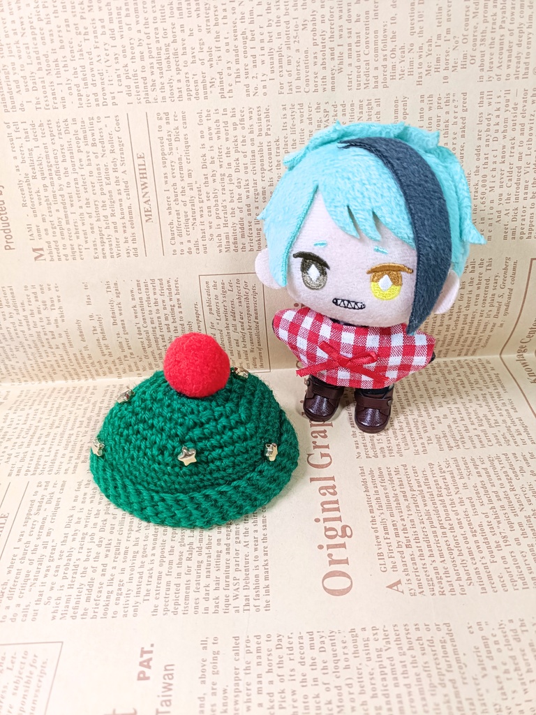 10cmぬい服 クリスマスツリーハット