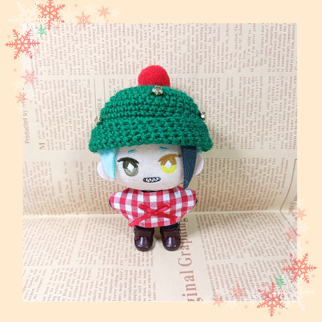 10cmぬい服 クリスマスツリーハット