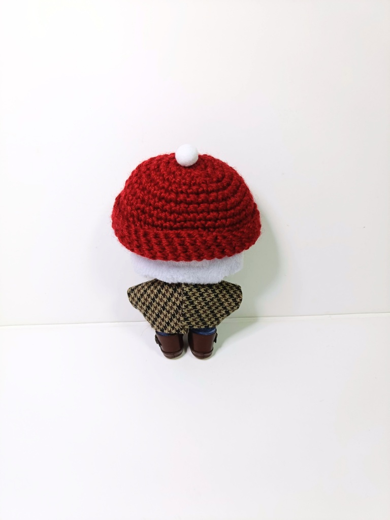 10cmぬい服 クリスマスニット帽