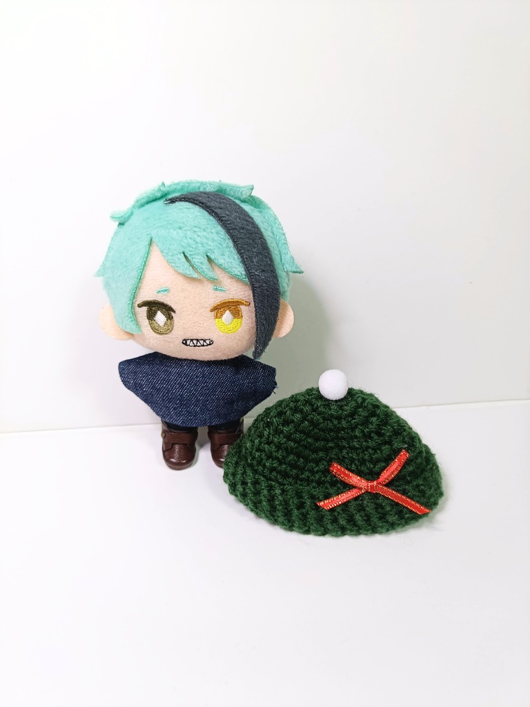 10cmぬい服 クリスマスニット帽