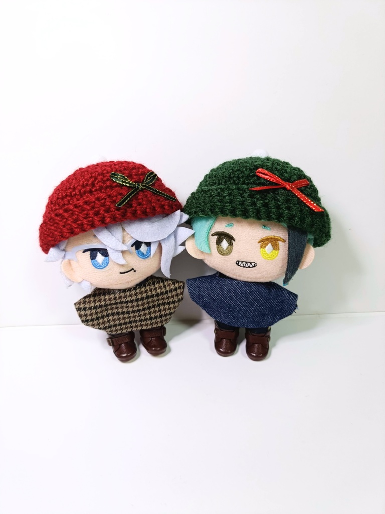 10cmぬい服 クリスマスニット帽