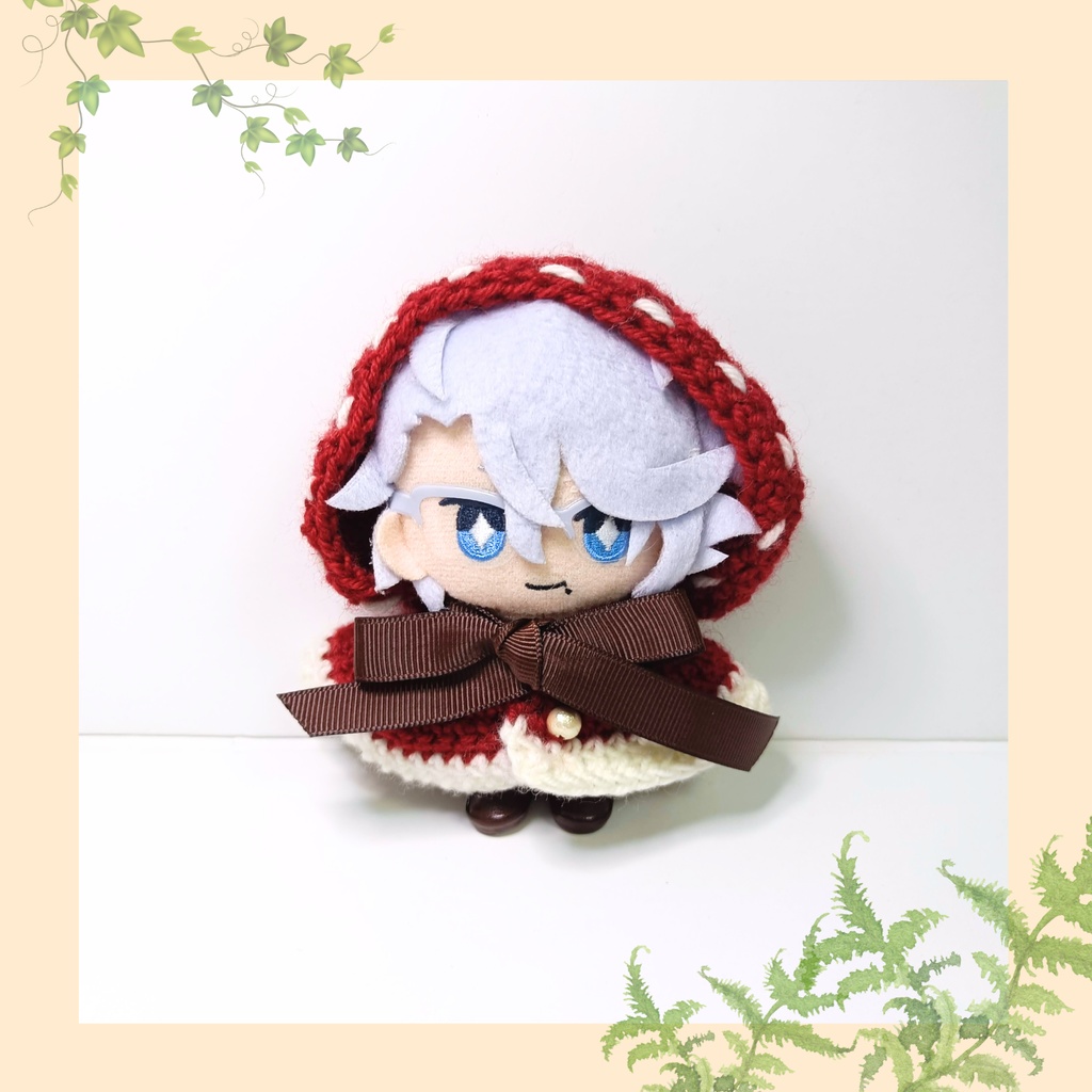 10cmぬい服 赤ずきんフードケープ