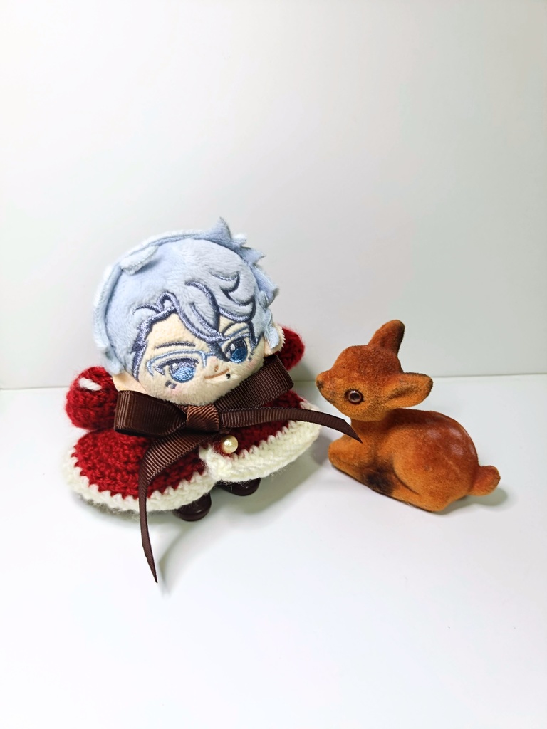 10cmぬい服 赤ずきんフードケープ