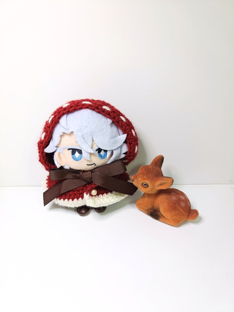 10cmぬい服 赤ずきんフードケープ