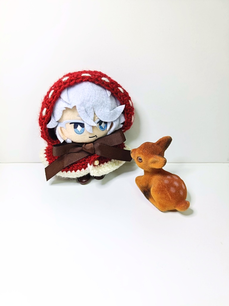 10cmぬい服 赤ずきんフードケープ