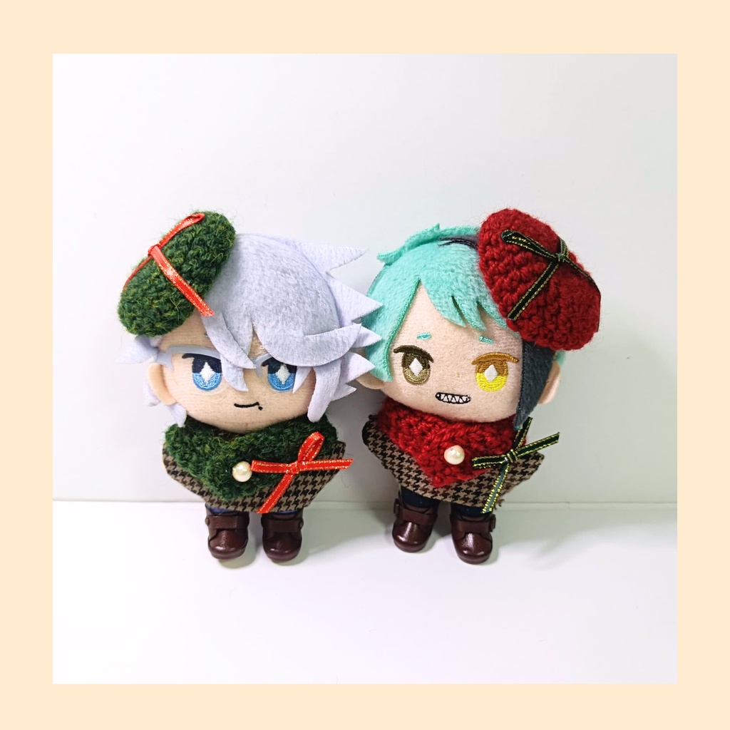 10cmぬい服 クリスマスマフラー&ベレー2025