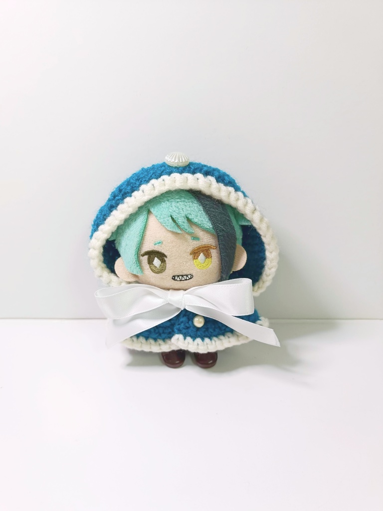 10cmぬい服 ウィンターマリンフードケープ