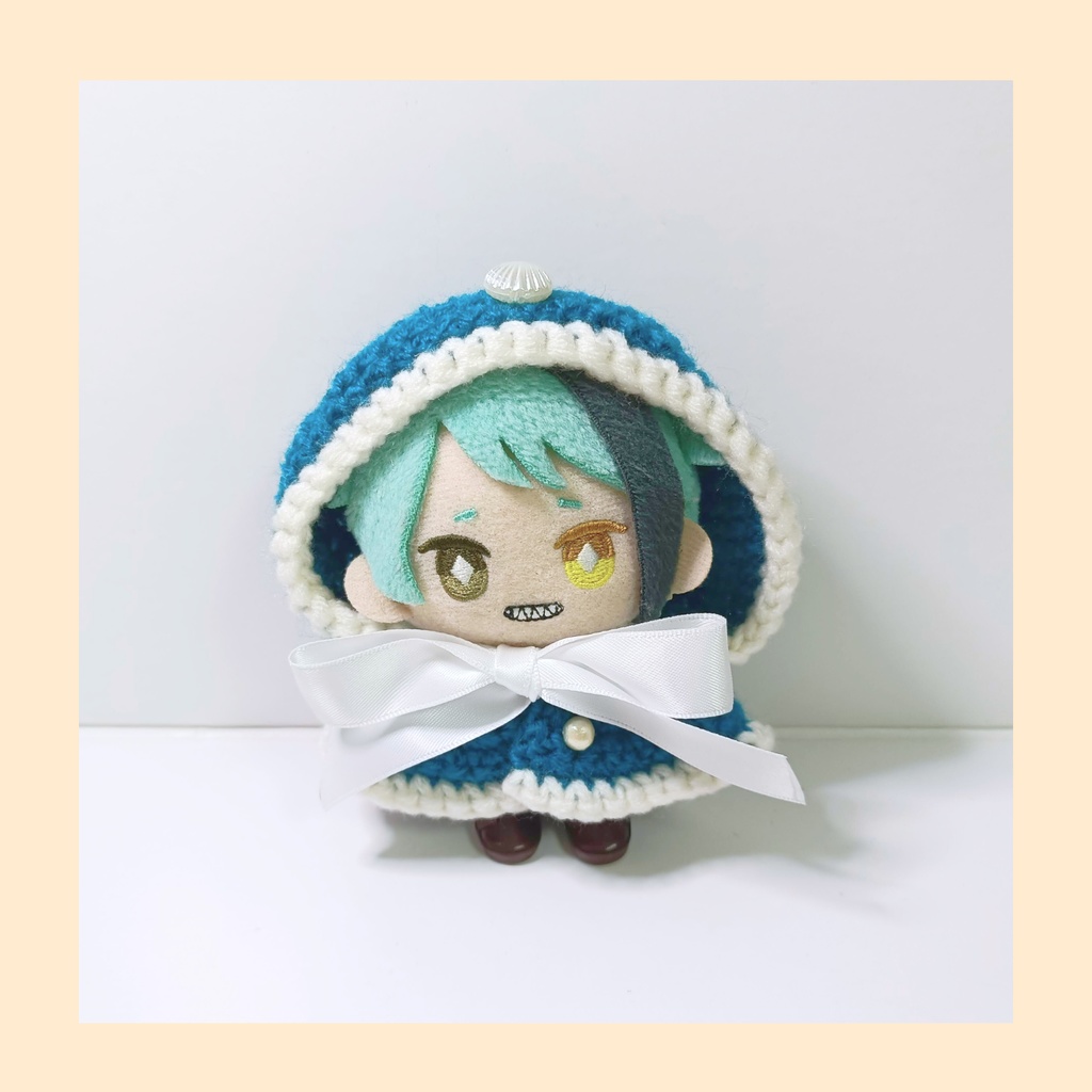 10cmぬい服 ウィンターマリンフードケープ