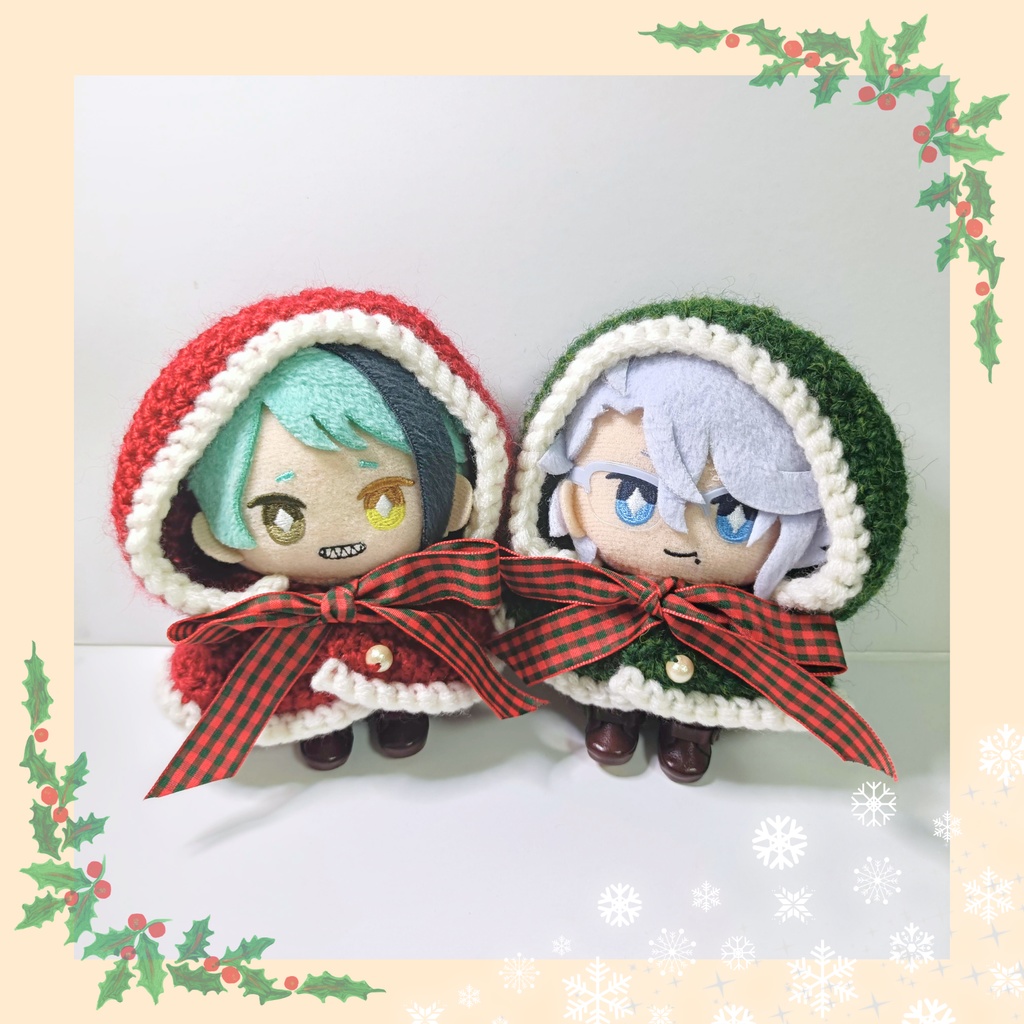 10cmぬい服 クリスマスフードケープ2025