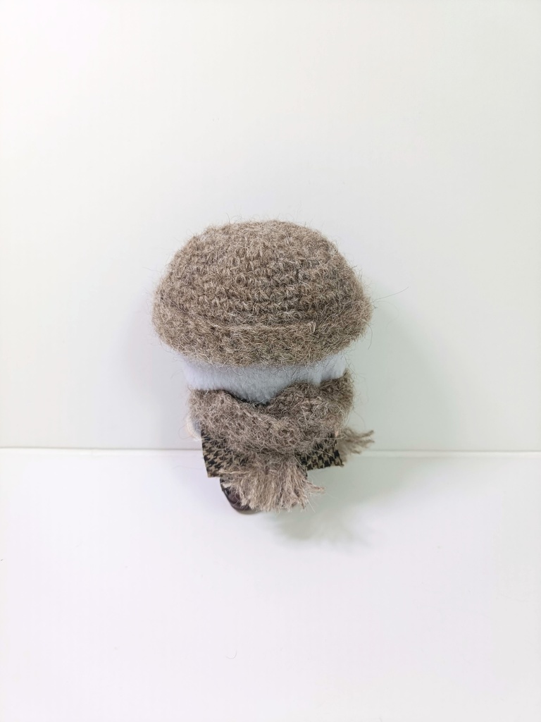 10cmぬい服 ふわふわモヘアニット帽&マフラーセット