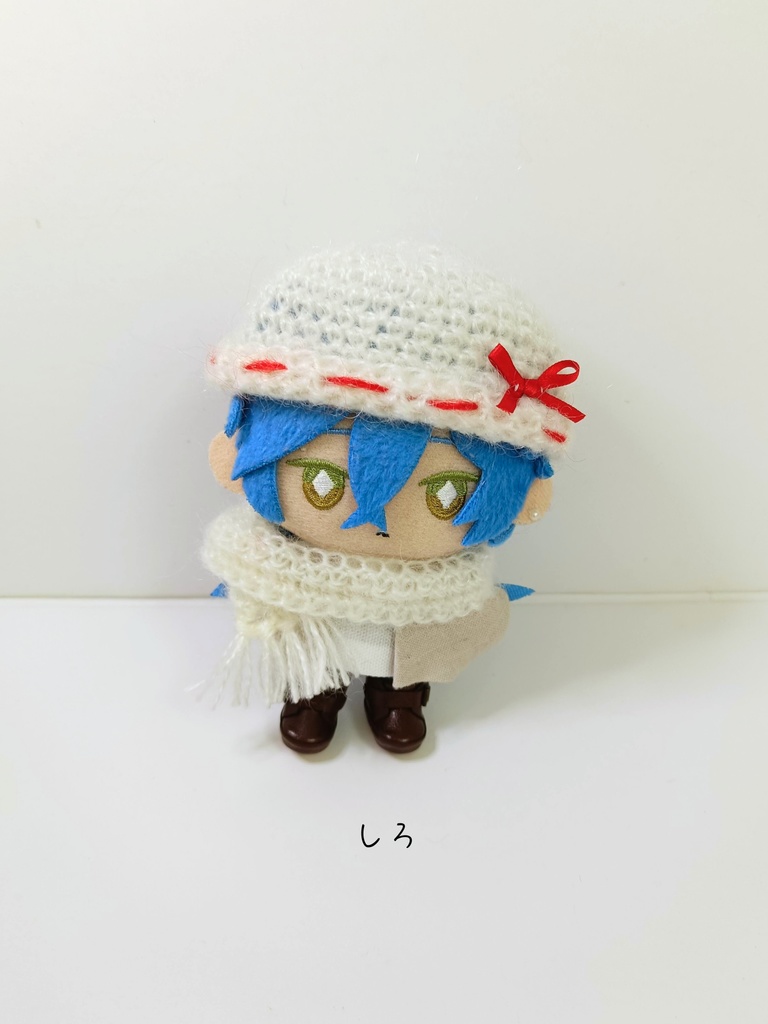 10cmぬい服 巫女さんニット帽&マフラーセット