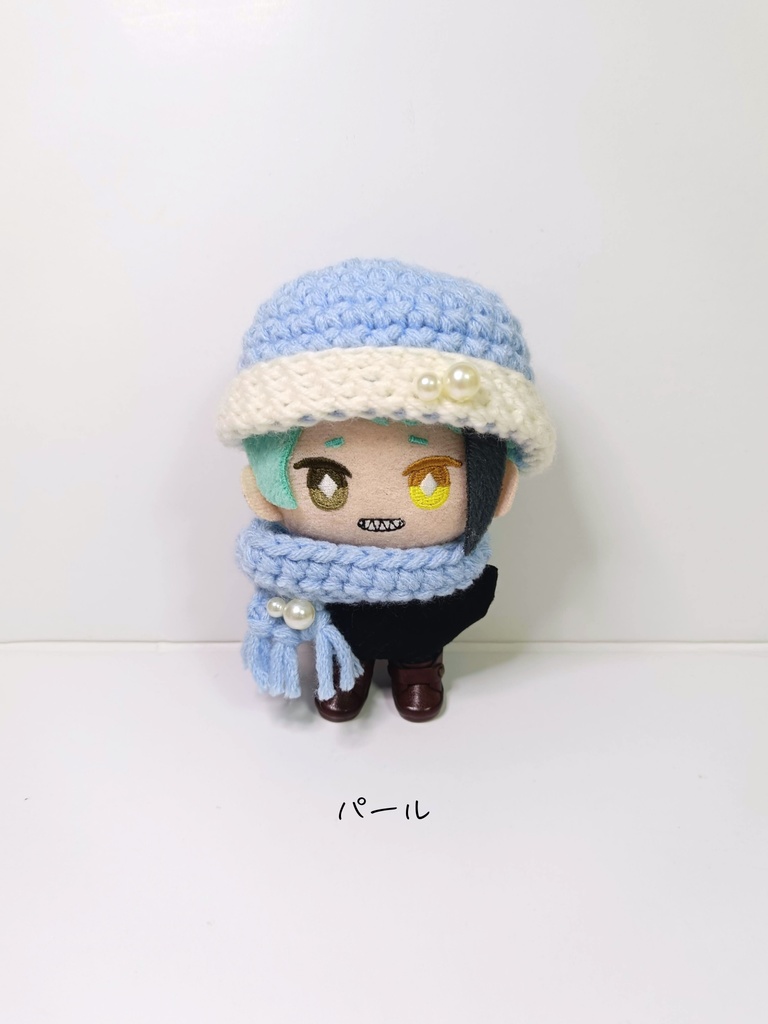 10cmぬい服 ウィンターマリンニット帽&マフラーセット