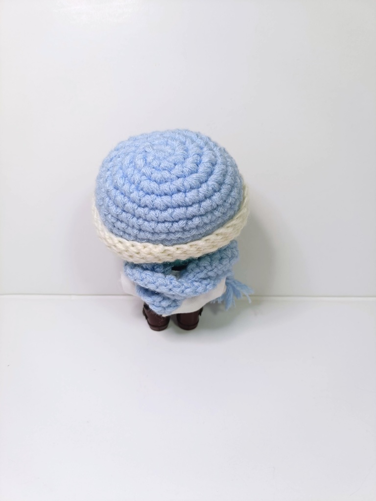 10cmぬい服 ウィンターマリンニット帽&マフラーセット