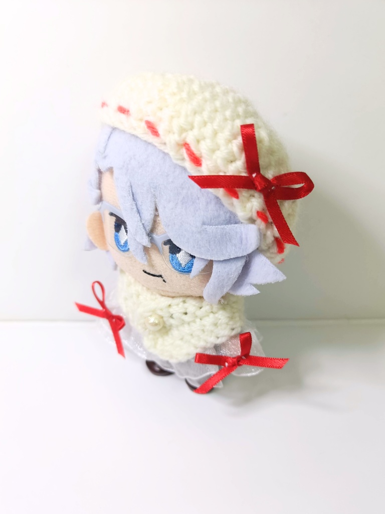 10cmぬい服 巫女さんケープ&ベレーセット