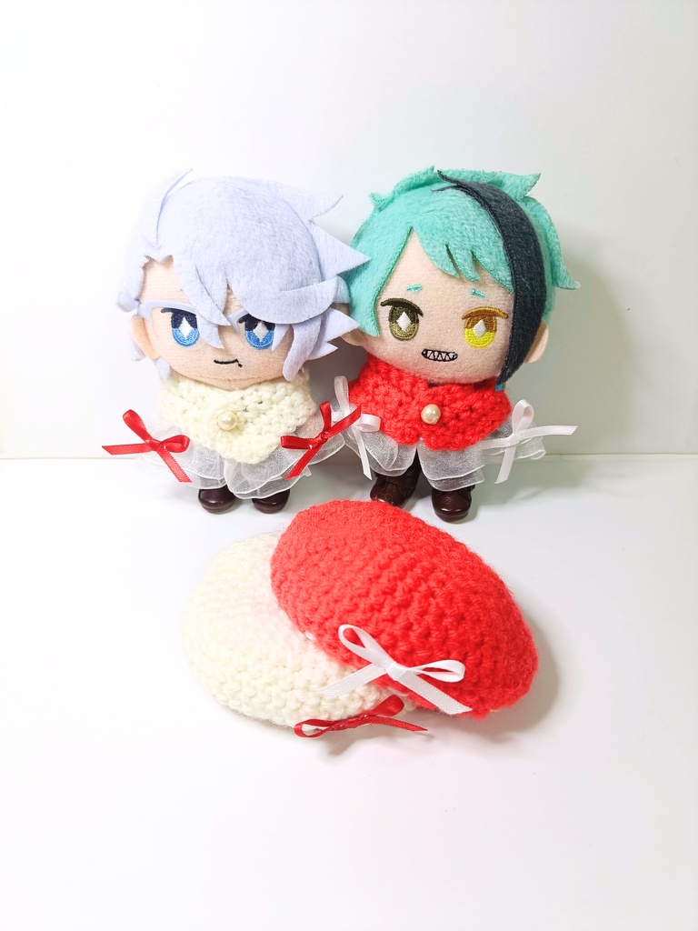 10cmぬい服 巫女さんケープ&ベレーセット