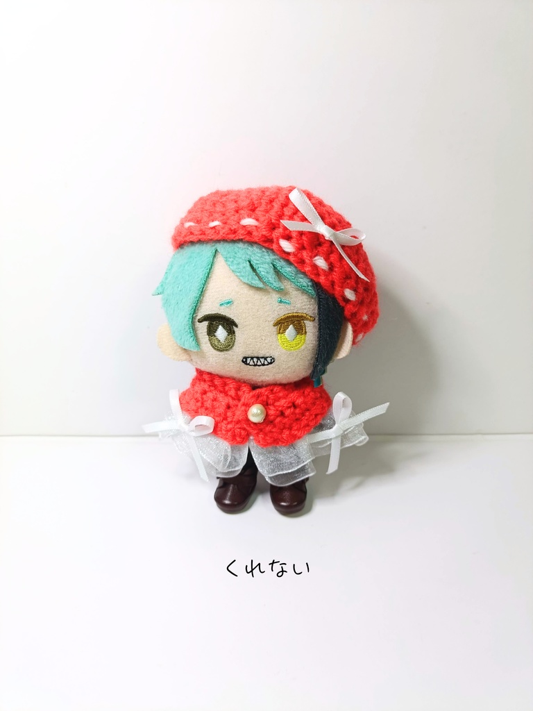 10cmぬい服 巫女さんケープ&ベレーセット