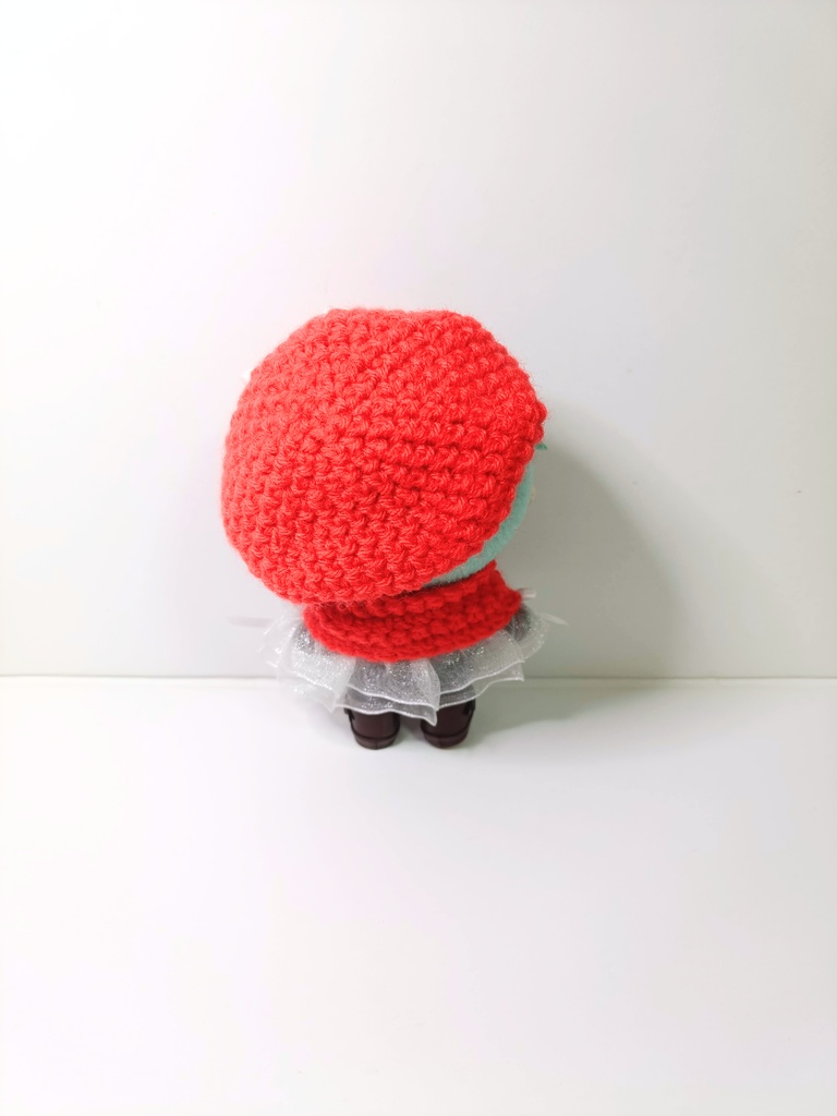 10cmぬい服 巫女さんケープ&ベレーセット