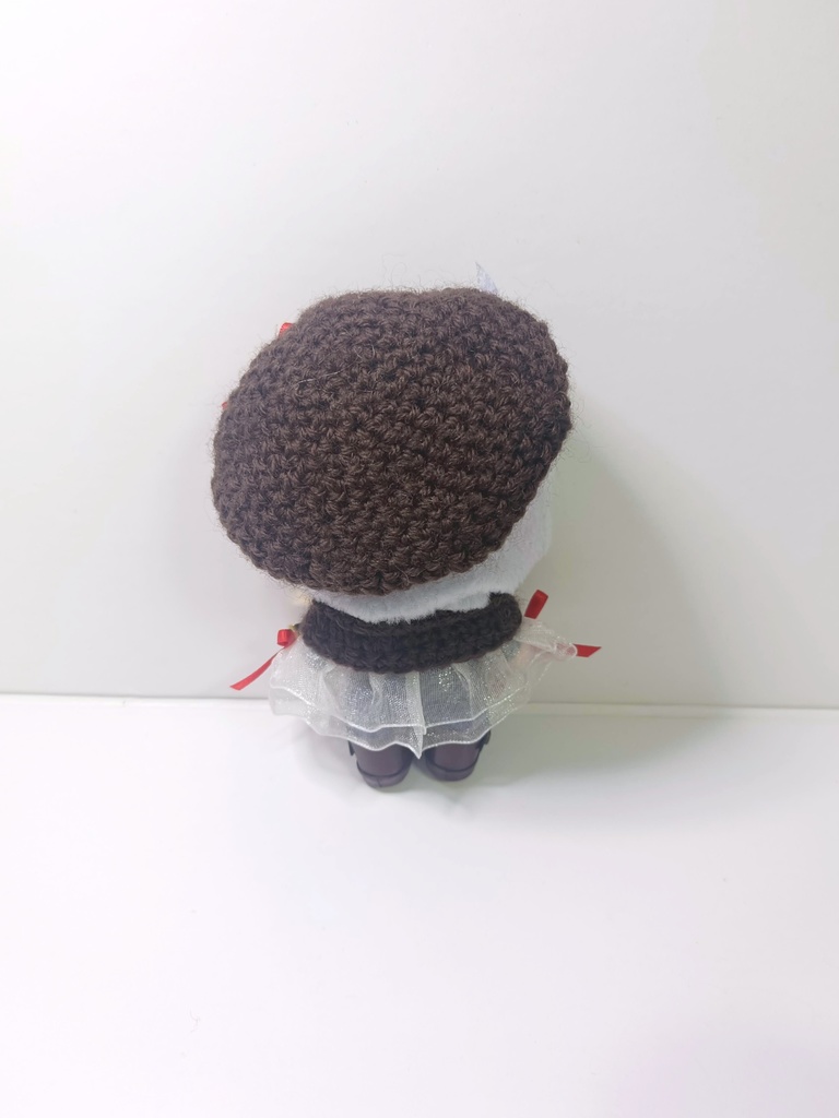 10cmぬい服 バレンタインケープ&ベレーセット