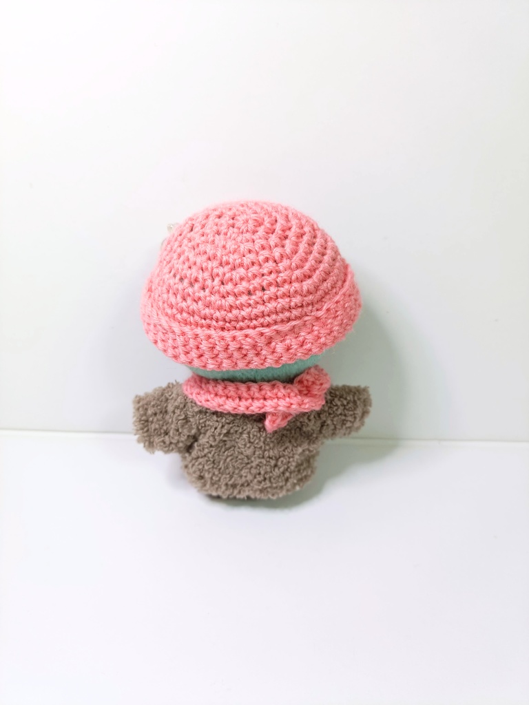 10cmぬい服 グミベアーニット帽&マフラーセット