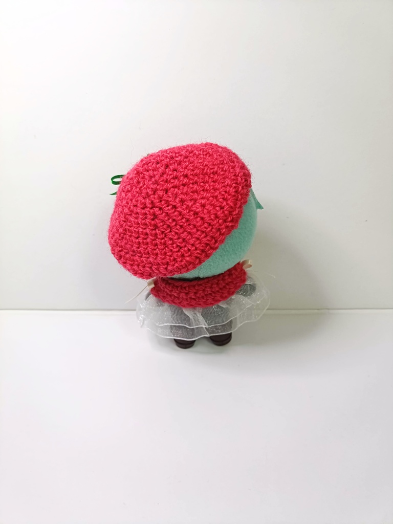 10cmぬい服 ストロベリーケープ&ベレーセット