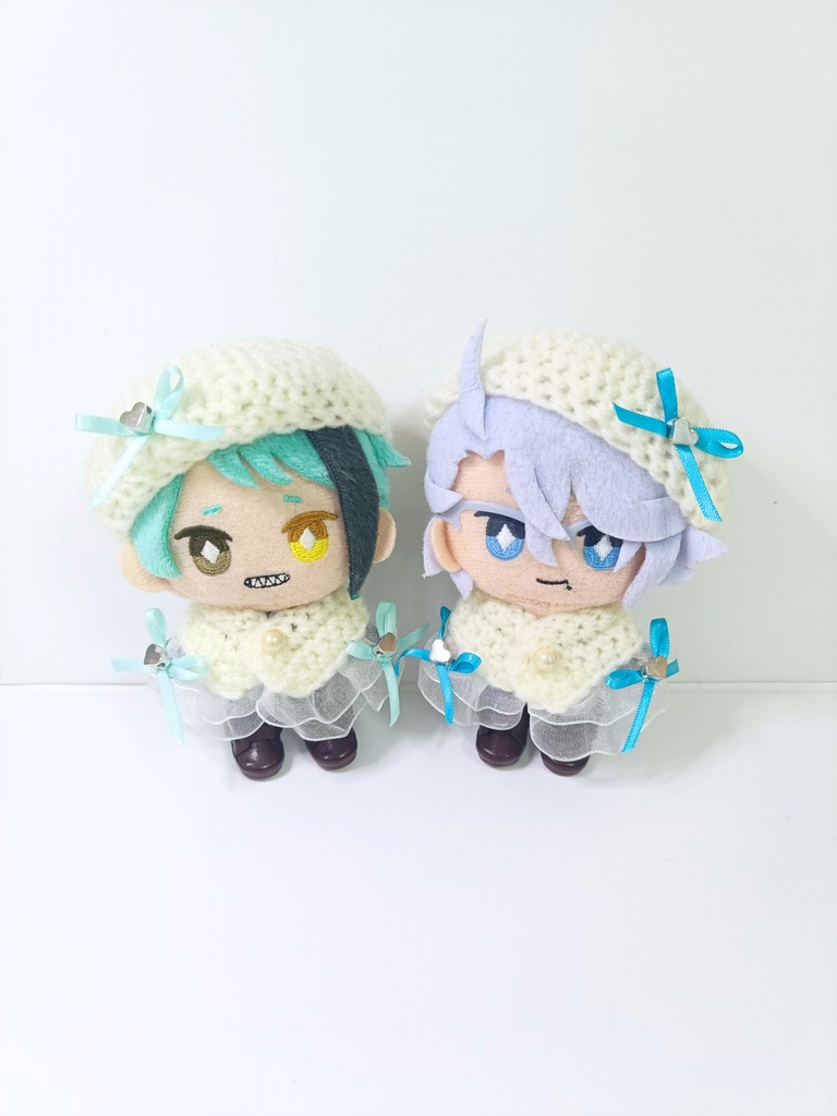 10cmぬい服 ホワイトデーケープ&ベレーセット