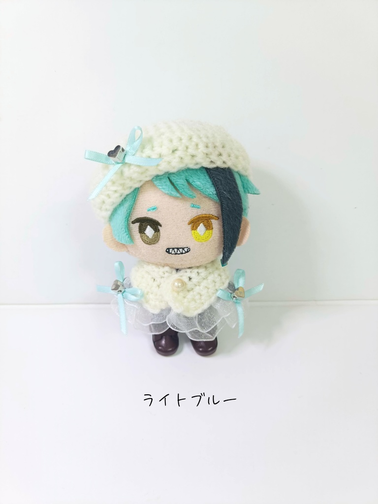 10cmぬい服 ホワイトデーケープ&ベレーセット