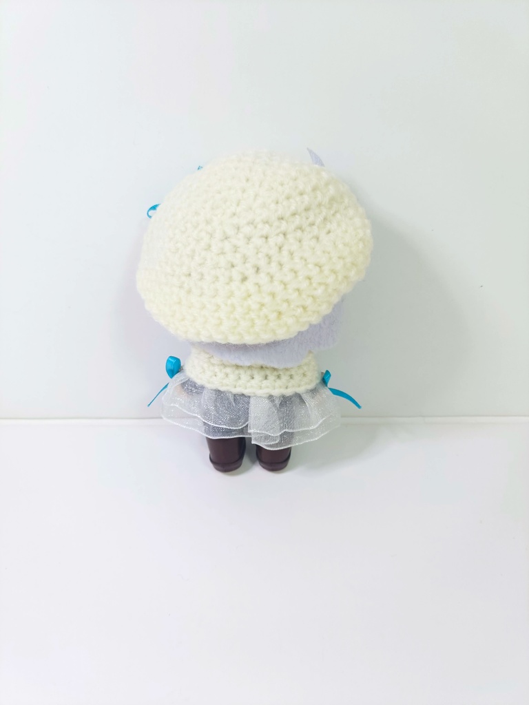 10cmぬい服 ホワイトデーケープ&ベレーセット