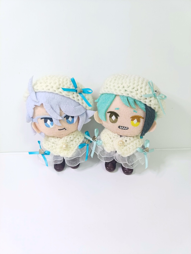 10cmぬい服 ホワイトデーケープ&ベレーセット