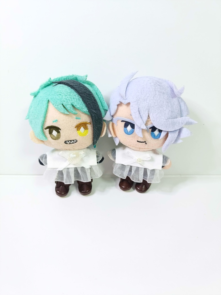 ぬい服10cm ひらひらマリンセット(ハット&フリルブラウス)