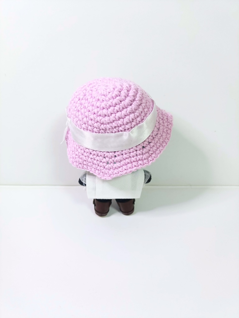 ぬい服10cm ひらひらマリンセット(ハット&フリルブラウス)