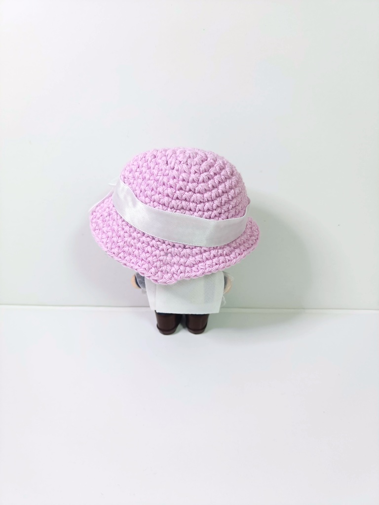 ぬい服10cm ひらひらマリンセット(ハット&フリルブラウス)