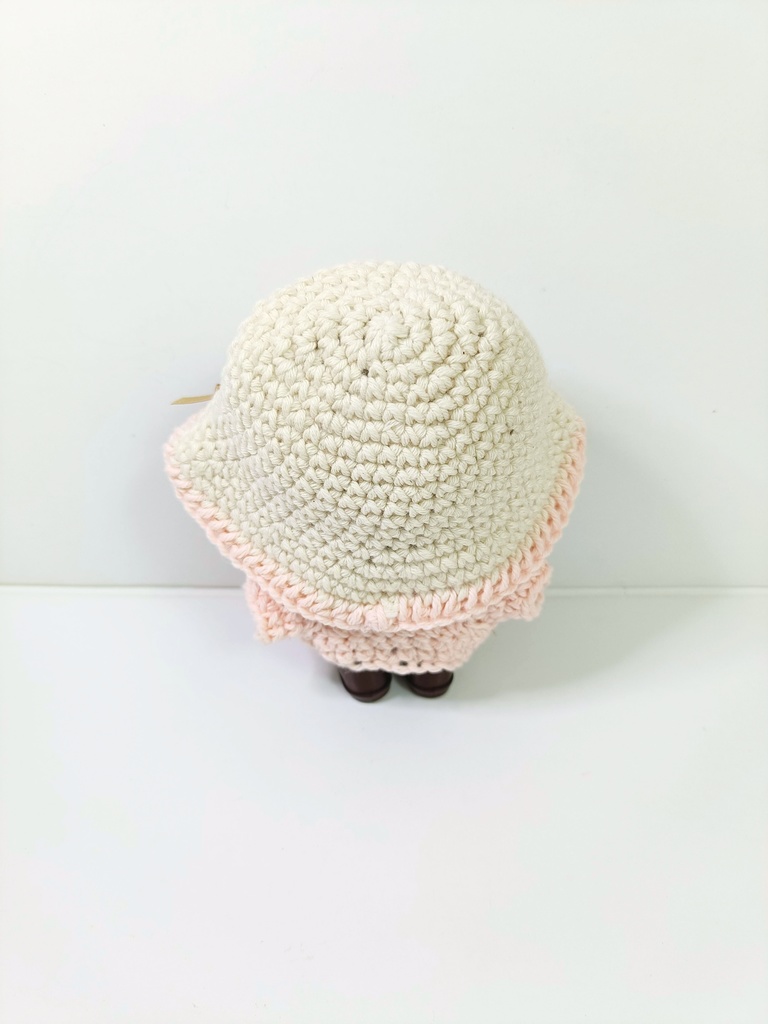 10cmぬい服 おリボンカーデセット~ pink&blue ~(カーディガン&ハット)