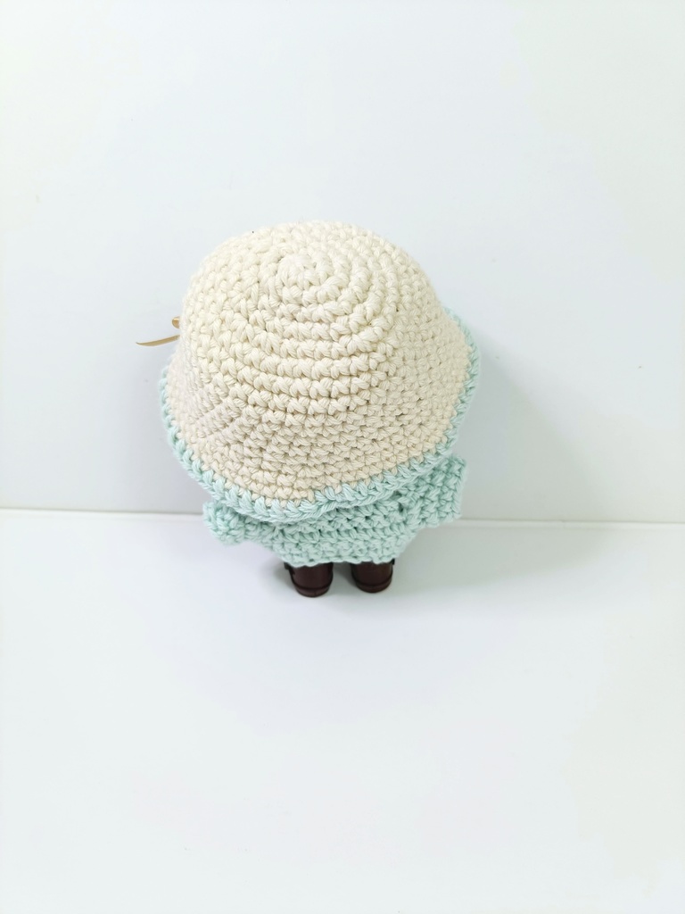 10cmぬい服 おリボンカーデセット~ pink&blue ~(カーディガン&ハット)