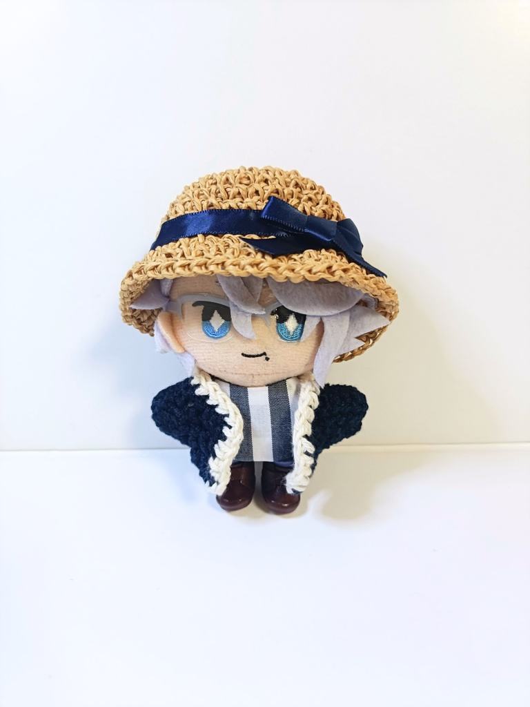 10cmぬい服 ストライプ!春夏制覇セット(トップス&カーディガン&ハット)