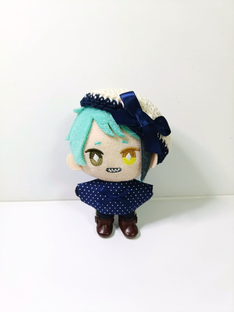 10cmぬい服 ポルカドット!お上品ベレーセット(トップス&ベレー)