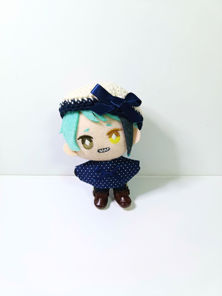 10cmぬい服 ポルカドット!お上品ベレーセット(トップス&ベレー)